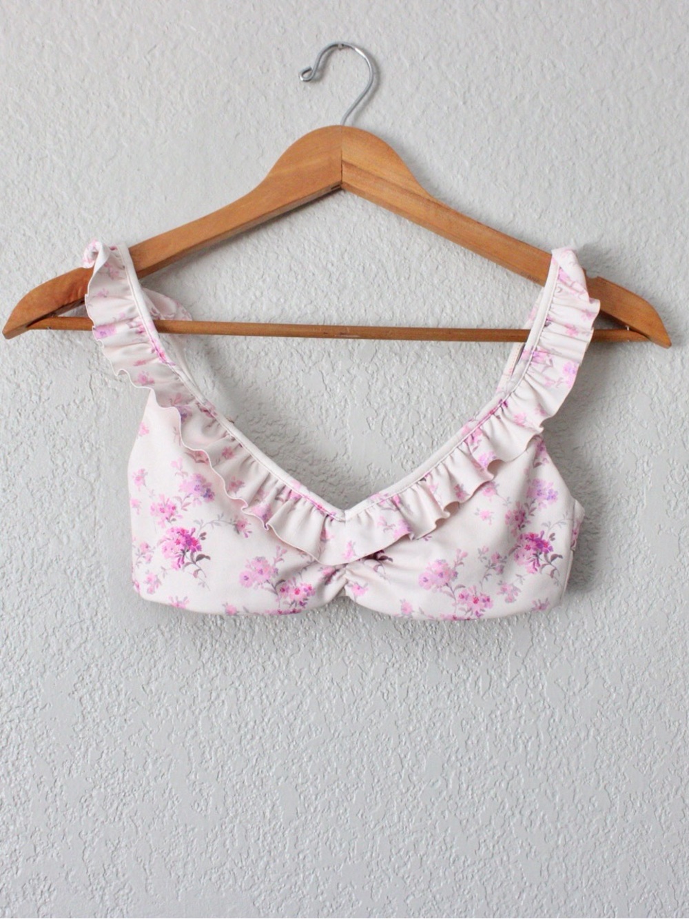 LoveShackFancy Tacy Floral Bikini Top XS